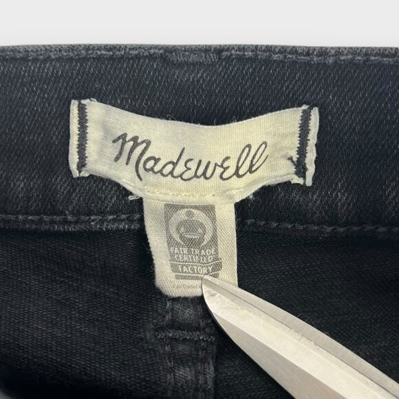 Madewell Stovepipe Jeans in Black Rinse Wash Size 24 - Picture 4 of 7